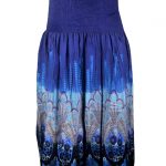 Mid Night Blue Katan Long Skirt for Women