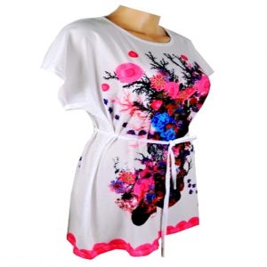 White Linen Caftan For Women