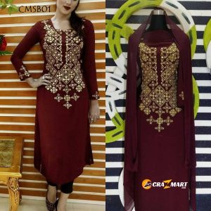 Weightless Georgette with gorgeous embroidery work