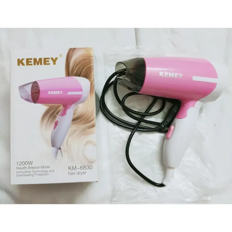 Kemei KM-6830 Professional Hair Dryer for Women - Pink - Image 3